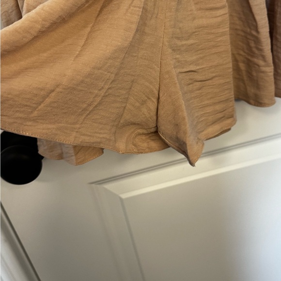 50 ASOS Tan Button-Front Sleeveless Romper - Picture 4 of 7